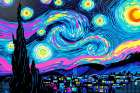 Starry Night Pop Art IX Art Print