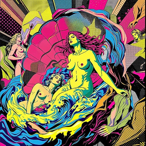 Birth of Venus Pop Art III Art Print by Vanessa Knight
