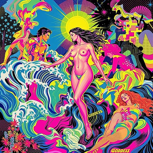 Birth of Venus Pop Art IV Art Print by Vanessa Knight