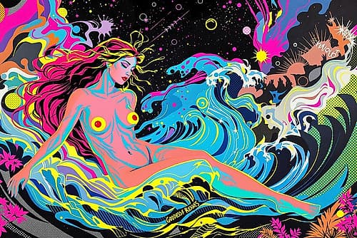 Birth of Venus Pop Art VIII Art Print by Vanessa Knight