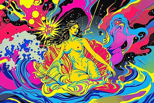Birth of Venus Pop Art IX Art Print by Vanessa Knight