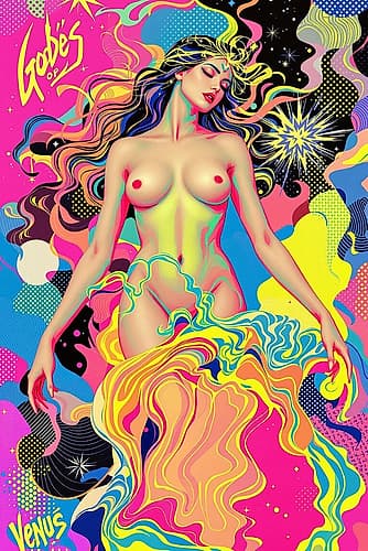Birth of Venus Pop Art XII Art Print by Vanessa Knight
