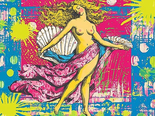 Birth of Venus Pop Art XVI Art Print by Vanessa Knight