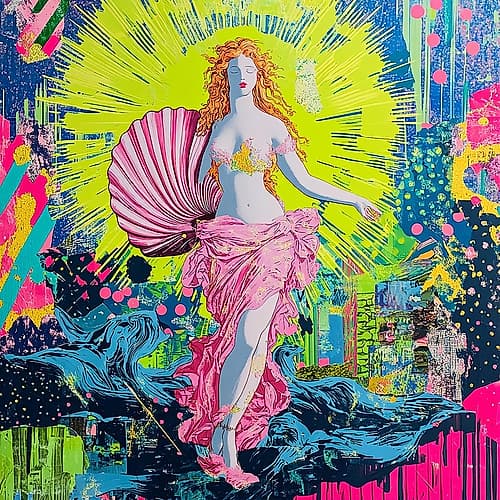 Birth of Venus Pop Art XXI Art Print by Vanessa Knight