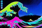 The Great Wave Pop Art VIII Art Print