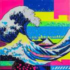 The Great Wave Pop Art XI Art Print