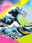 The Great Wave Pop Art XIV Art Print