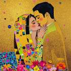 The Kiss Pop Art I Art Print
