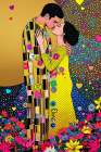 The Kiss Pop Art V Art Print