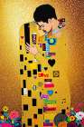 The Kiss Pop Art IX Art Print