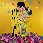 The Kiss Pop Art X Art Print