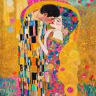 The Kiss Pop Art XVII Art Print