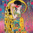 The Kiss Pop Art XVIII Art Print