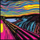 The Scream Pop Art II Art Print