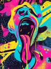 The Scream Pop Art XIV Art Print