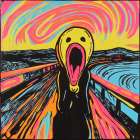 The Scream Pop Art XVII Art Print