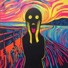 The Scream Pop Art XVIII Art Print
