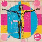 Vitruvian Man Pop Art XVI Art Print