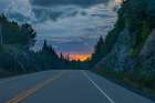 Highway 60 Algonquin Park at Sunset Art Print