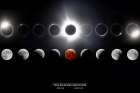 Total Solar and Lunar Eclipse Composite Art Print