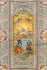 Italy, Rome fresco on the ceiling of the Oratory of San Francesco Saverio del Caravita Art Print