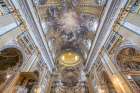 Italy, Rome interior of the Church of the Gesu I Art Print