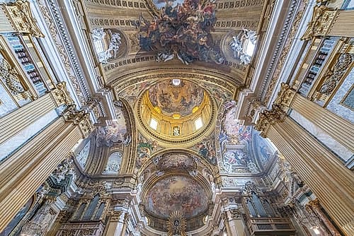 Italy, Rome interior of the Church of the Gesu III Classical Print