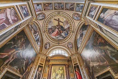 Italy, Rome interior of the Church of the Gesu VI Art Print