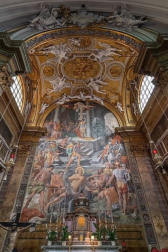Italy, Rome Saint Lawrences martyrdom, church San Lorenzo in Panisperna Classical Print