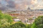 Italy, Rome Skyline from the Terrazza del Pincio Art Print