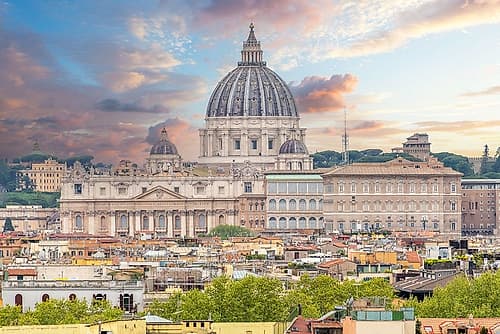 Italy, Rome St. Peters Basilica in Vatican City Art Print