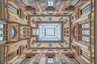 Italy, Rome the frescoed courtyard of the Galleria Sciarra Art Print