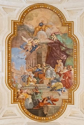 Italy, Rome The Miracle of the Chains 1706 in the Basilica di San Pietro in Vincoli Art Print