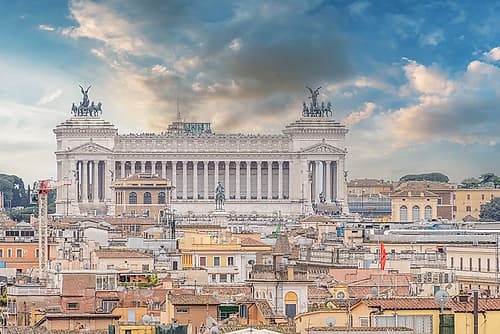 Italy, Rome Victor Emmanuel II Monument, the Altare della Patria, Altar of the Fatherland Art Print