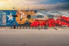 Texas, Guitar Mural Austin Art Print