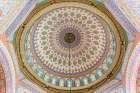 Turkey, interior dome of the Blue Mosque Istanbul Art Print
