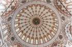 Turkey, interior of the dome of the Yeni Valide Mosque in Istanbul Art Print