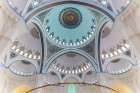 Turkey, interior of the main dome of the Camlica Mosque in Istanbul I Art Print
