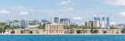 Turkey, Istanbul Panorama showing the Dolmabahce Palace Art Print