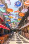 Turkey, Umbrella Street in Istanbul Art Deco Print