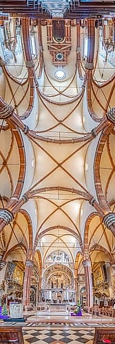 Vertical Churches, Basilica di Santa Maria Gloriosa dei Frari in Venice, Italy Art Print