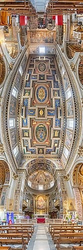 Vertical Churches, Chiesa di San Marcello al Corso, Church of Saint Marcellus Corso in Rome, Italy Art Print
