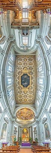 Vertical Churches, Church of St. Ignatius of Loyola, Chiesa di SantIgnazio di Loyola in Rome, Italy Renaissance Print