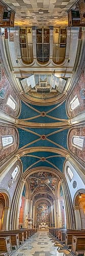 Vertical Churches, Ludwigskirche, St. Louis Church in Munich, Germany Art Print