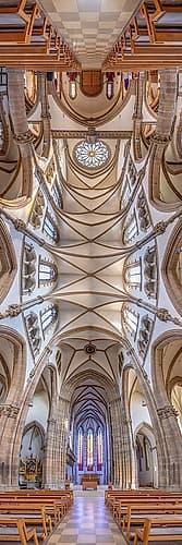 Vertical Churches, St. Pauls Church, Paulskirche in Munich, Germany Art Print