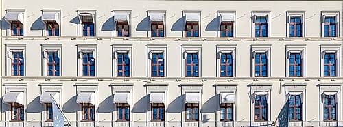 Oslo Symmetrical Window Facade Art Print