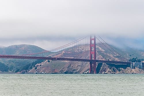 Golden Gate Bridge in the Mist II Art Print