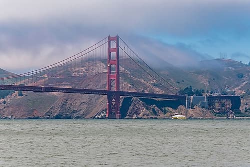 Golden Gate Bridge in the Mist III Art Print