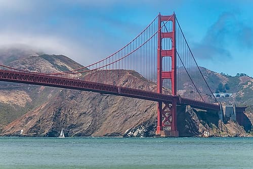 Golden Gate Bridge from the Bay Art Print
