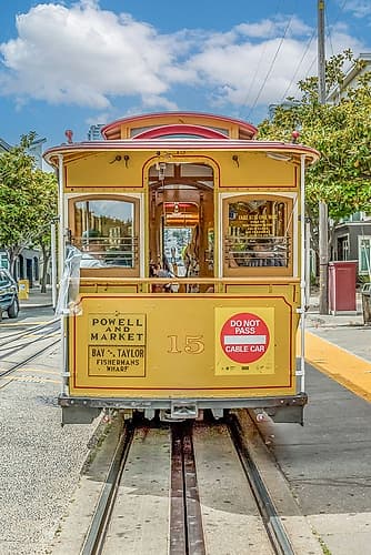 Powell and Market Cable Car Art Print